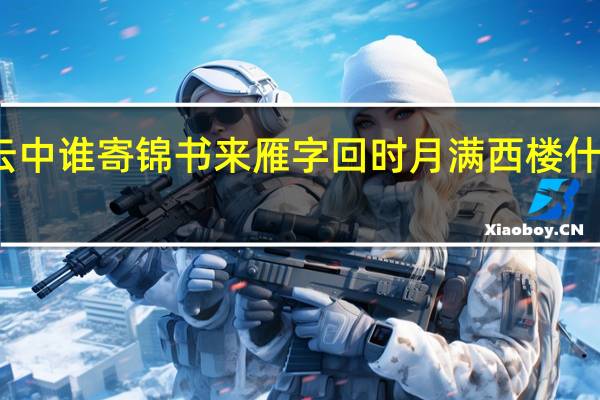 云中谁寄锦书来雁字回时月满西楼什么意思（云中谁寄锦书来雁字回时月满西楼）