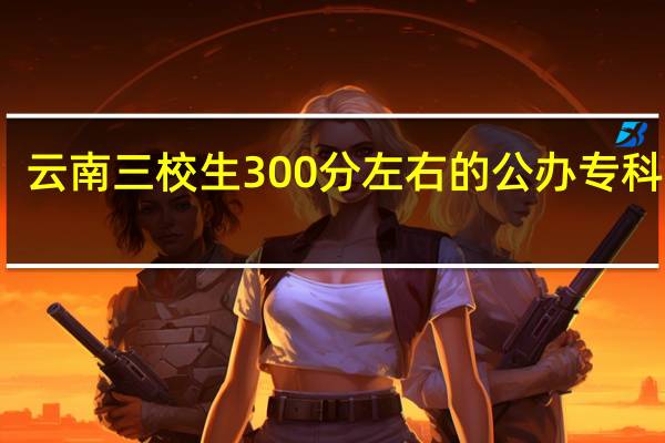 云南三校生300分左右的公办专科大学