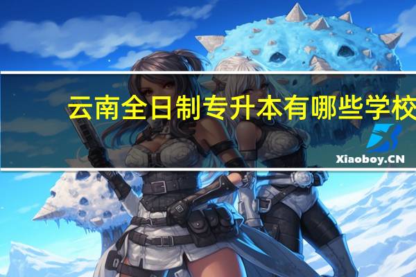 云南全日制专升本有哪些学校