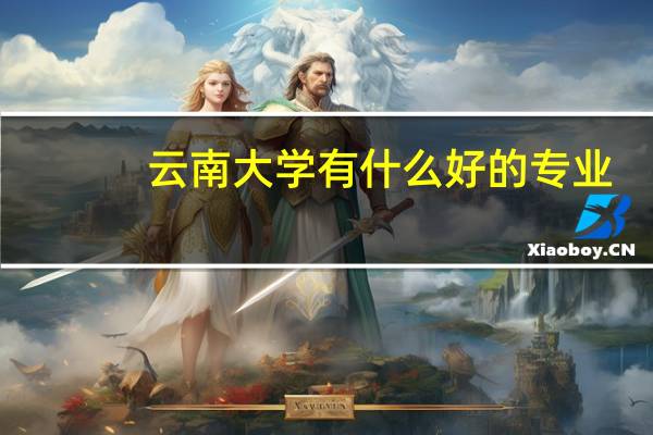 云南大学有什么好的专业