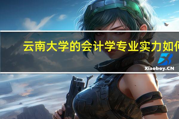 云南大学的会计学专业实力如何