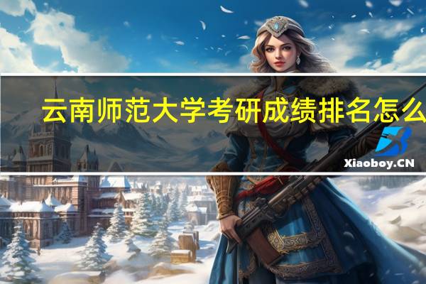 云南师范大学考研成绩排名怎么查