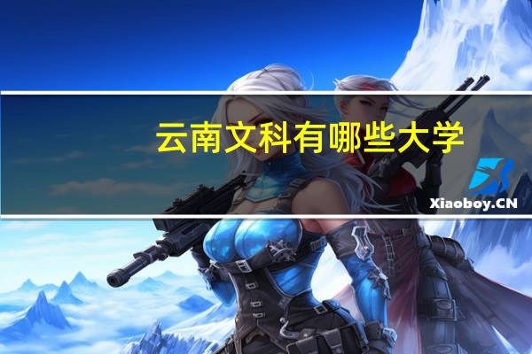 云南文科有哪些大学