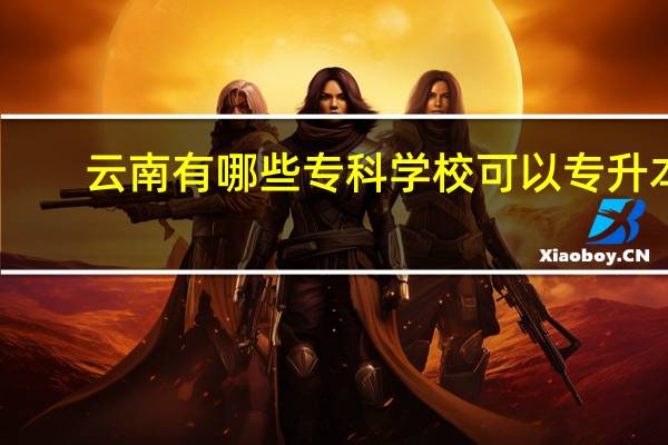 云南有哪些专科学校可以专升本