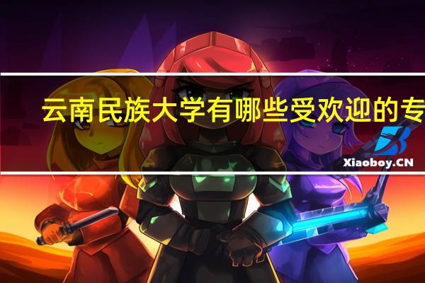 云南民族大学有哪些受欢迎的专业