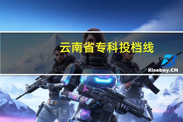 云南省专科投档线