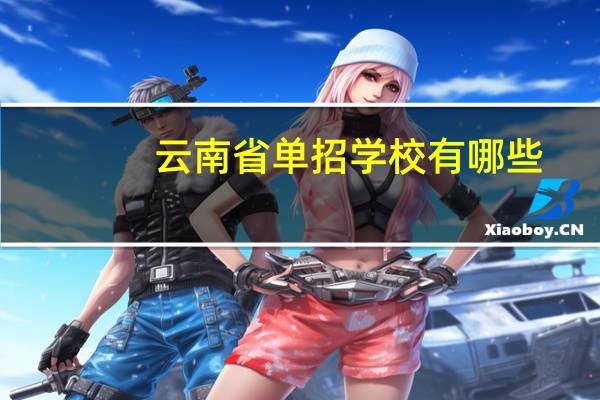 云南省单招学校有哪些