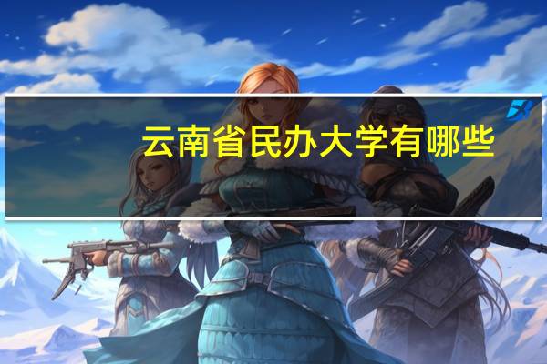 云南省民办大学有哪些