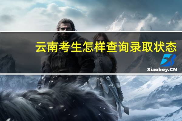 云南考生怎样查询录取状态