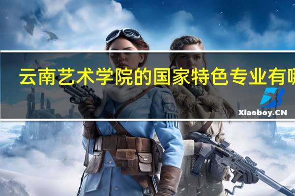 云南艺术学院的国家特色专业有哪些