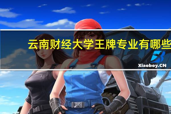 云南财经大学王牌专业有哪些