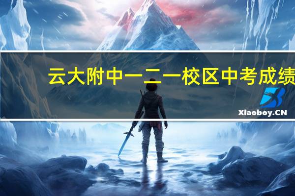 云大附中一二一校区中考成绩(云大附中一二一官网)