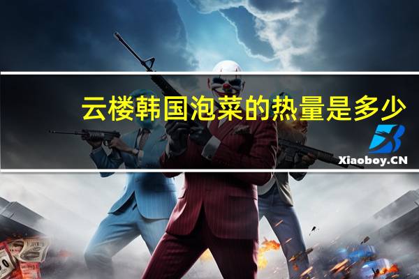云楼 韩国泡菜的热量是多少