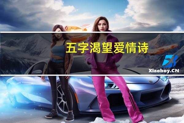 五字渴望爱情诗