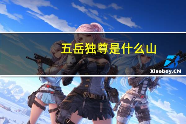五岳独尊是什么山