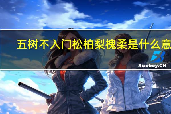 五树不入门松柏梨槐柔是什么意思