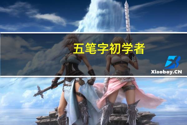 五笔字初学者（五笔字）