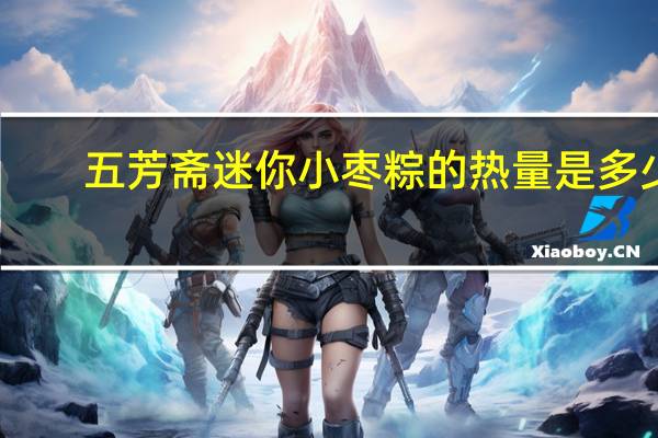 五芳斋迷你小枣粽的热量是多少