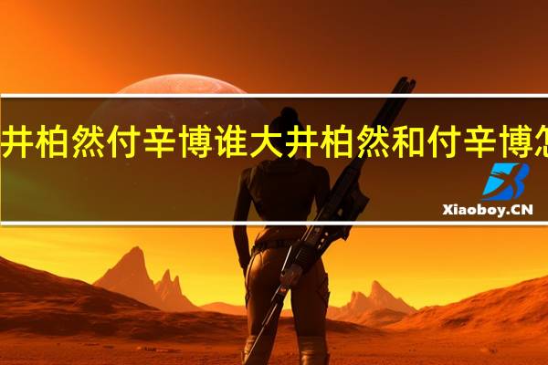 井柏然付辛博谁大 井柏然和付辛博怎么了
