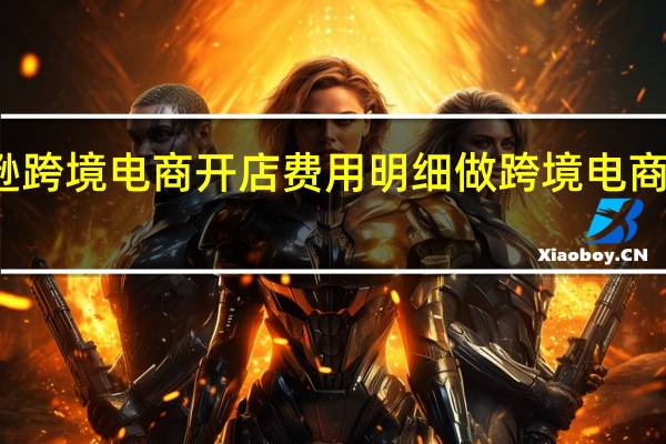 亚马逊跨境电商开店费用明细 做跨境电商要什么费用