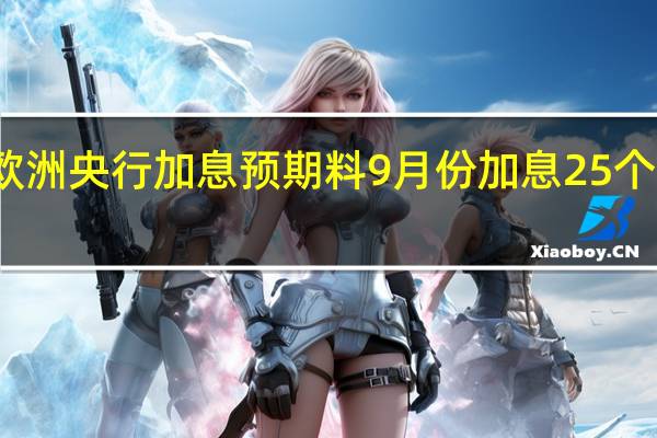 交易员上调欧洲央行加息预期料9月份加息25个基点可能性达50%