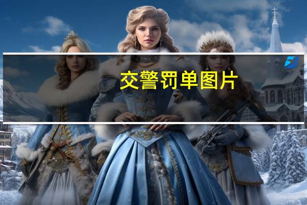 交警罚单图片（交警罚单）