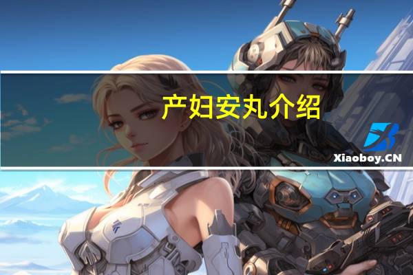 产妇安丸介绍
