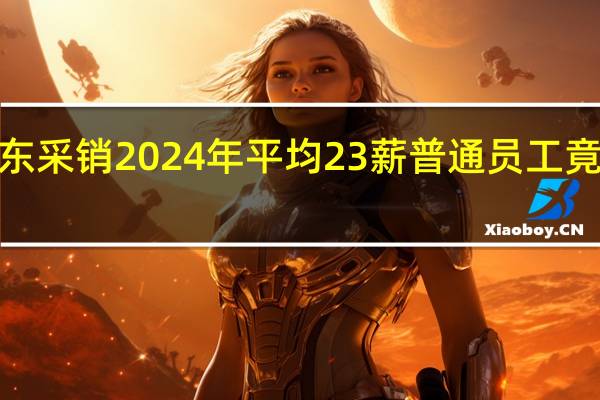 京东采销2024年平均23薪 普通员工竟也能拿5-8个月奖金