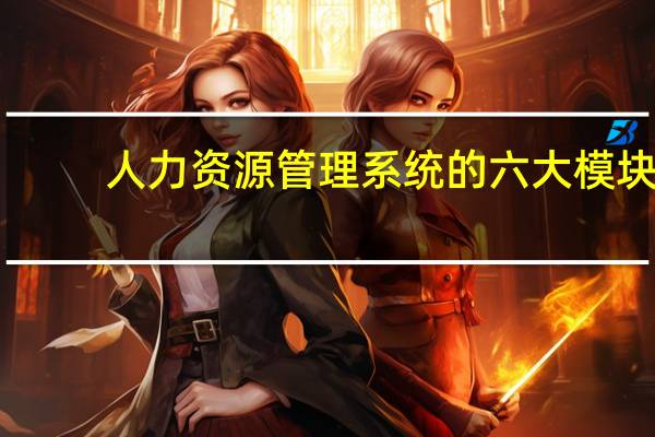 人力资源管理系统的六大模块
