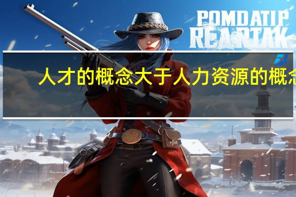 人才的概念大于人力资源的概念（人才的概念）