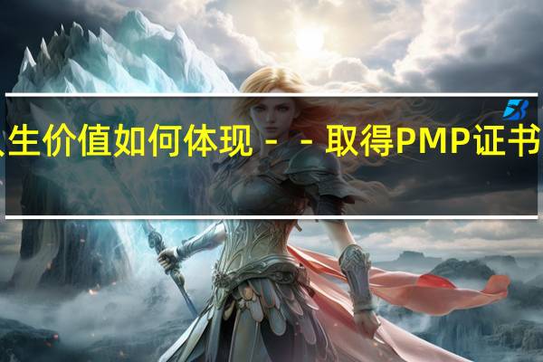 人生价值如何体现－－取得PMP证书后感言！