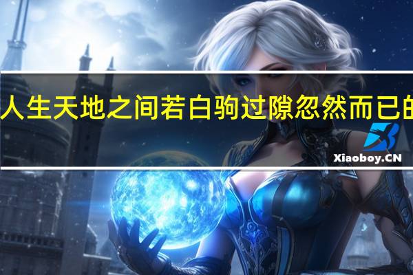人生天地之间若白驹过隙忽然而已的道理（人生天地之间若白驹过隙忽然而已）
