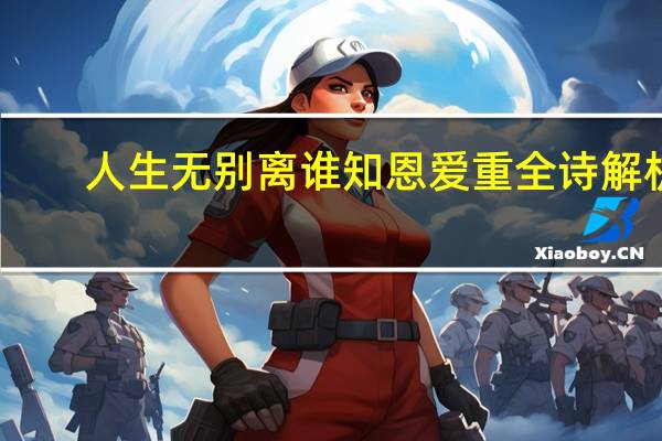 人生无别离谁知恩爱重全诗解析