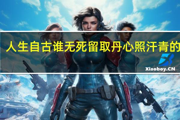 人生自古谁无死留取丹心照汗青的楷书（人生自古谁无死留取丹心照汗青的作者是）