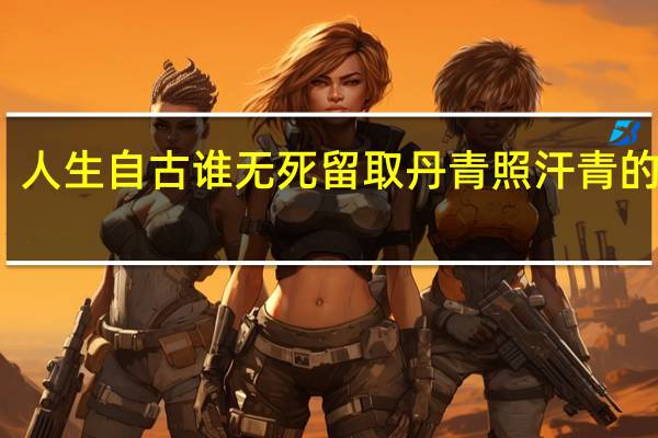 人生自古谁无死留取丹青照汗青的意思