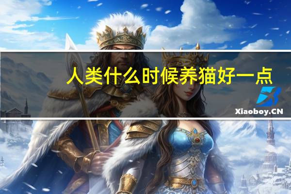 人类什么时候养猫好一点