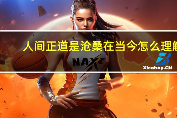 人间正道是沧桑在当今怎么理解