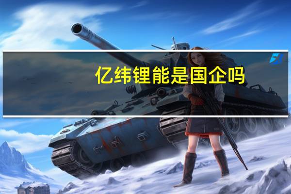 亿纬锂能是国企吗