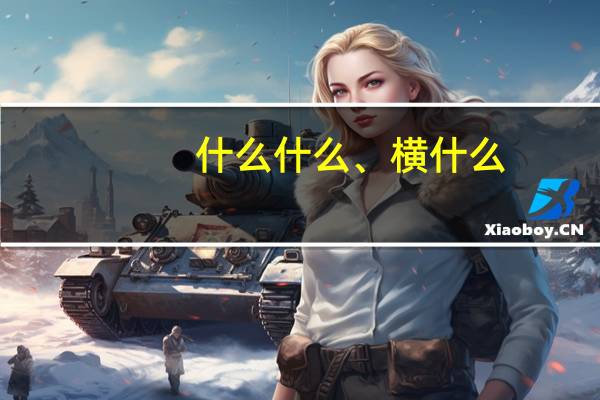 什么什么、横什么（什么什么横什么）