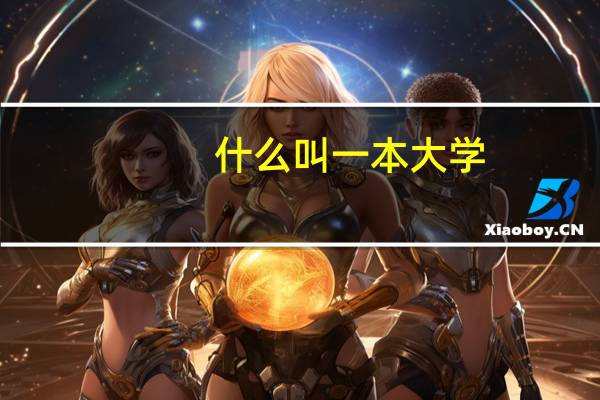 什么叫一本大学