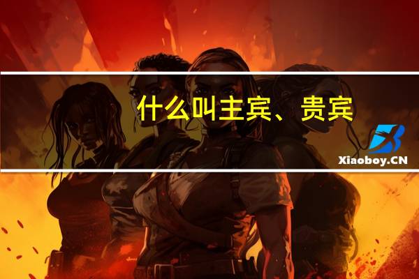 什么叫主宾、贵宾