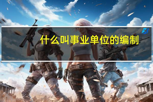 什么叫事业单位的编制
