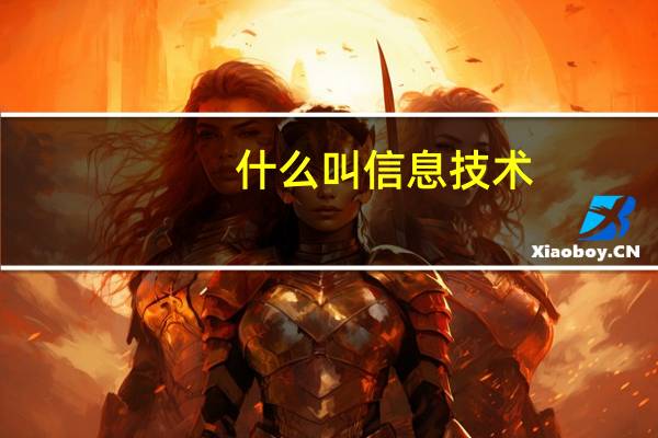 什么叫信息技术