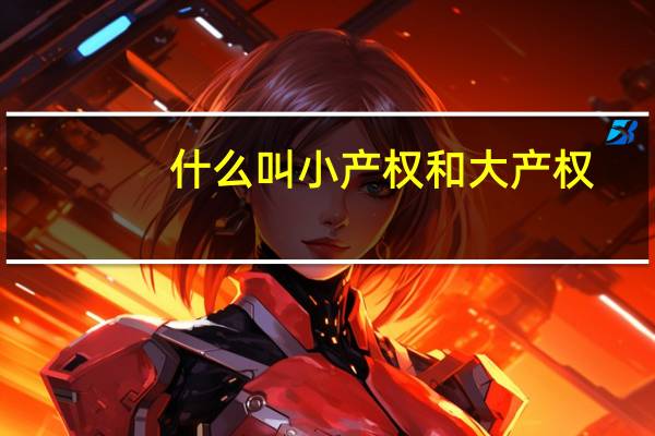 什么叫小产权和大产权（什么是小产权什么是大产权）