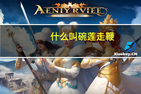 什么叫碗莲走鞭