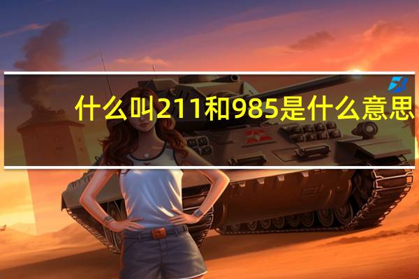 什么叫211和985是什么意思