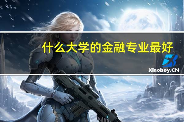 什么大学的金融专业最好