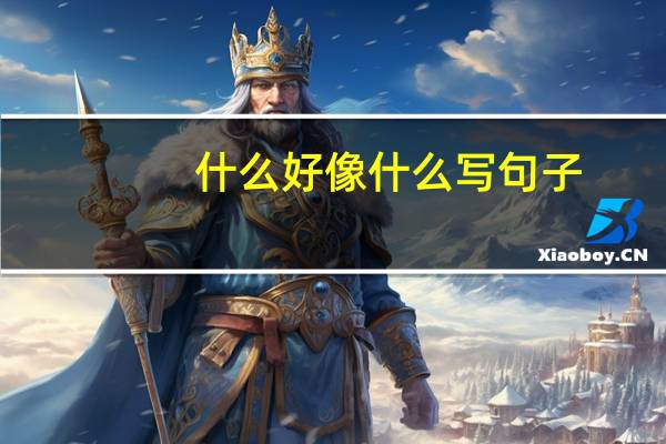 什么好像什么写句子