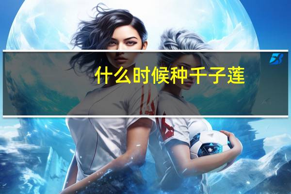 什么时候种千子莲