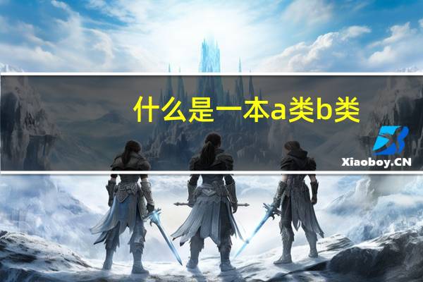 什么是一本a类b类